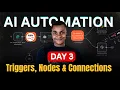 Day 3 of 30-Day AI Automation Challenge Triggers Nodes and Connections