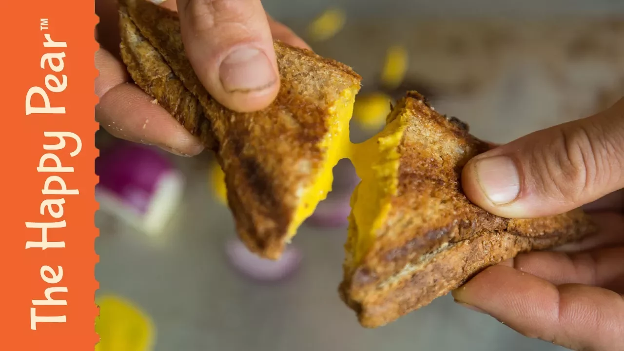 Vegan Cheese Toasty   Vegan Grilled Cheese   THE HAPPY PEAR