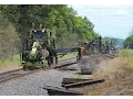 CSX Replacing Railroad Ties on the CE D sub