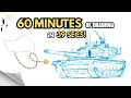 How to Sketch a Battle Tank in Krita Full Process