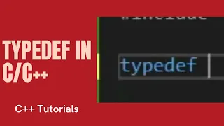 Typedef in C Tutorials