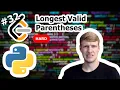 Longest Valid Parentheses Python Solution - LeetCode