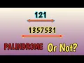 Palindrome Simple program in C BY CODING LOOPS