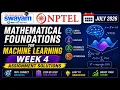 Mathematical Foundations for Machine Learning Week 4 Assignment Answers 2026 NPTEL July 2026