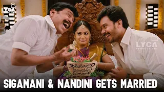 aindhaam thalaimurai sidha vaidhiya sigamani movie scene sigamani u0026 nandini gets married bharath