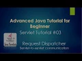Servlet tutorial 03 - Request Dispatcher servlet-to-servlet communication