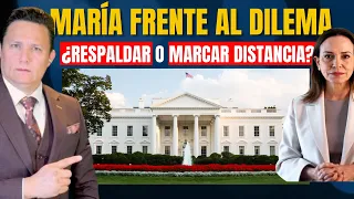 TRUMP PLANTEA ENCUENTRO CON MARÍA CORINA, MARCADO DE RIESGOS