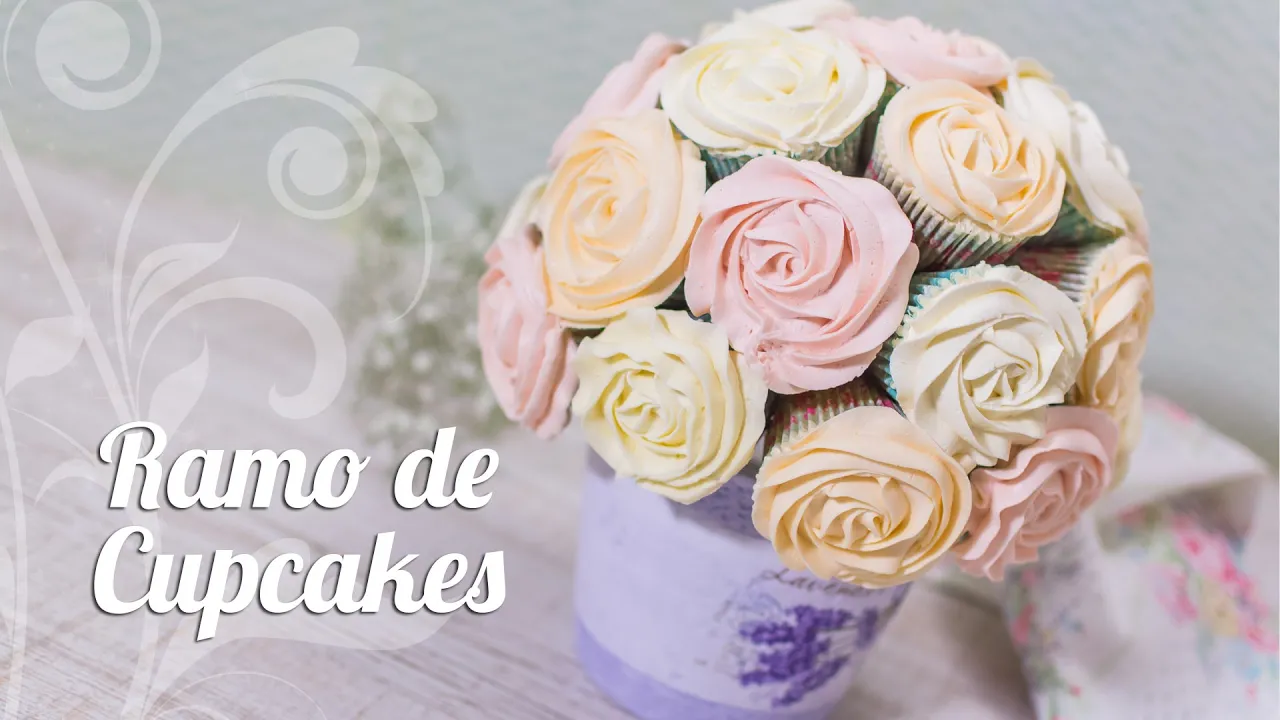 Ramo de rosas con Cupcakes   Especial da de la madre   Quiero Cupcakes!