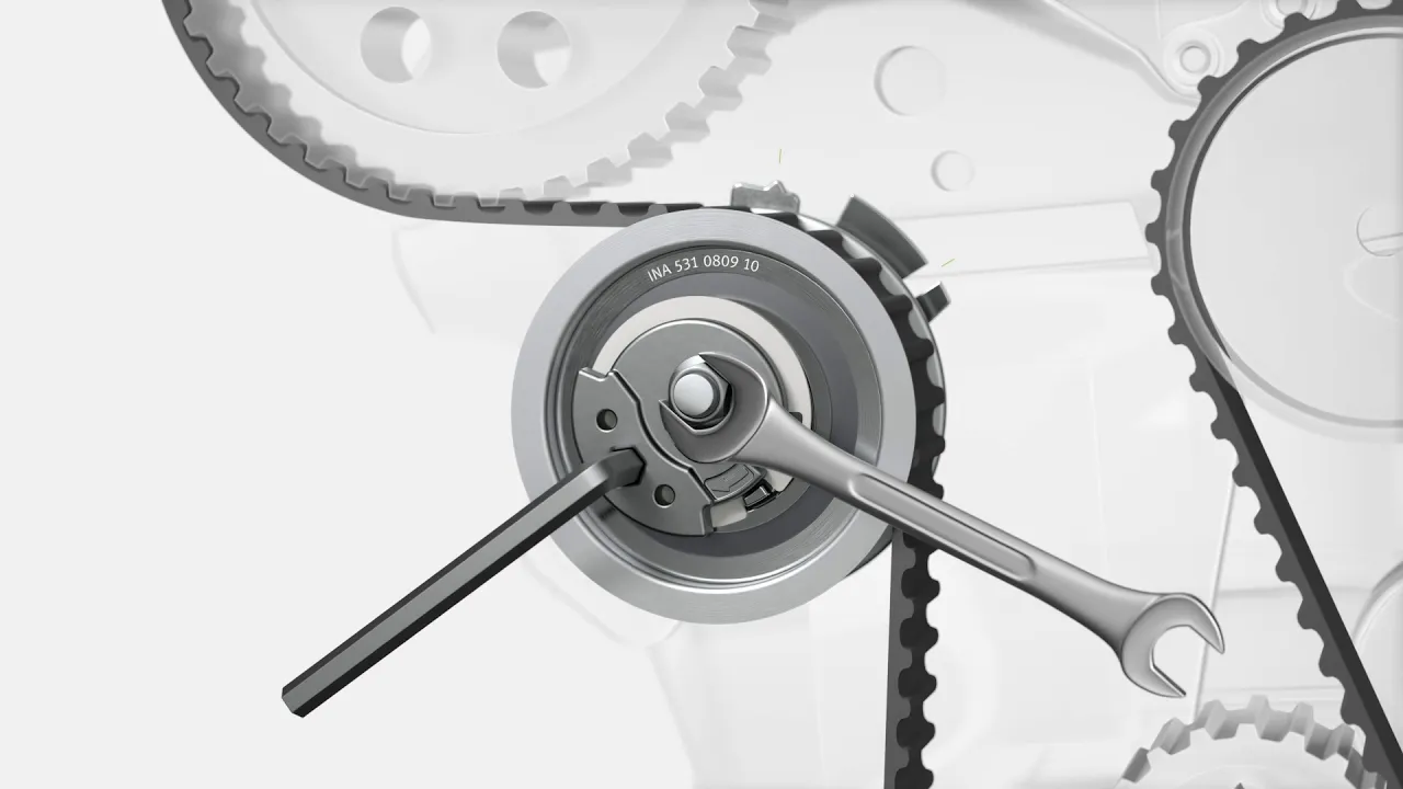 Tensioning Pulley Mounting Instruction INA 531080910 - Tips & Tricks INA Timing Belt KIT