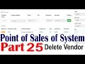 Point of sales system Using Ajax jQuery PHP MySQL part 25 Edit Vendor Delete
