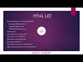 HTML LIST with Source Code STUDY VARSITY