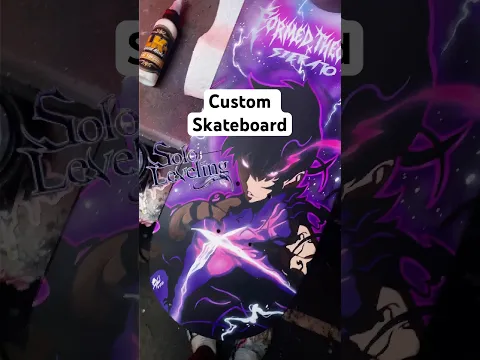 ARISEEEE! ๐ฅCustom Solo Leveling Skateboard Deck ๐น...#custom #skateboard #sololeveling