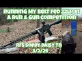 Run Gun Fun With My Lakeside LM7 Belt Fed 22lr In A Rimfire Falling Steel Competition