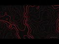 Red Topographic Line Animation 10H Seamless Loop 4K U OLED Friendly Ambient Contour Lines