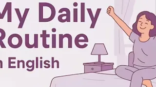 My Daily Routine الروتين اليومي تعبير كتابي للسنة الثانية متوسط للفصل الأول 