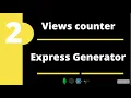 build site visits counter with node express server for beginners Express generator