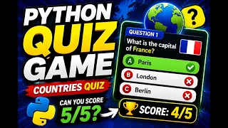Build a Countries Quiz Game in Python Beginner Project