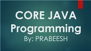 Core Java - 08