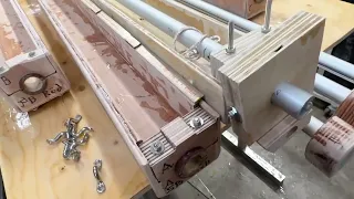 Placing the sail padyes on the extrusion