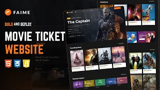 How To Make Responsive Ticket Booking Website Using HTML CSS JS Step-by-Step Tutorial