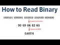 How to Read Text in Binary With Example