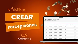 Crear percepciones de nómina