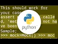 Assert a was not called using Mock