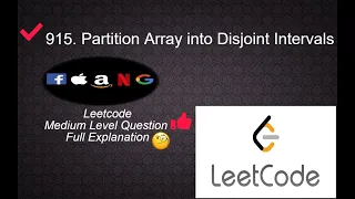 915 Partition Array into Disjoint Intervals Medium Level Interview Question Solution in Python
