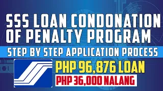 sss loan penalty condonation program step by step process as of 2022 dating 96k na loan 36k nalang 