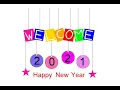 Happy New Year 2021 Welcome using python turtle module