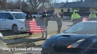 Wreaths Across America convoy through Enfield CT - Dec 13 2023