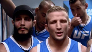 urijah faber goes face to face with t j dillashaw over team alpha male the ultimate fighter