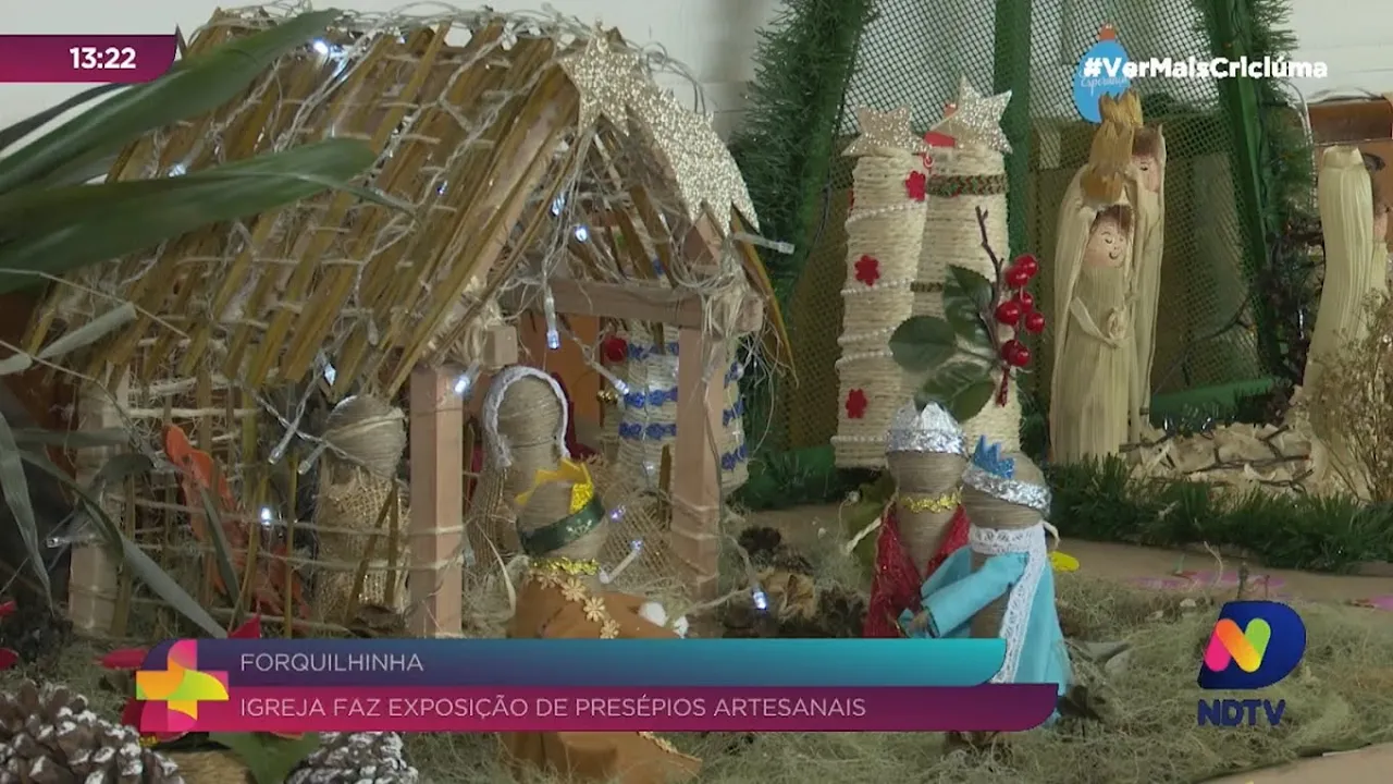 Igreja faz exposições de presépios artesanais em Forquilhinha