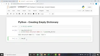 186 Python Creating Empty Dictionary