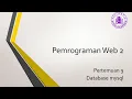 Pemrograman Web 2 - Pertemuan 9