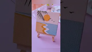 Painting on Mini Canvas