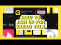 How To - Kakao Talk Signup