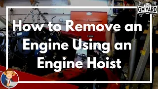 How to Use an Engine Hoist to Pull Out an Engine on a 2003 Chevrolet Impala - Using a Chain