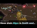 Draining the Upside Down Abyss in Terraria Calamity 1 4 4 Breaks the game sort of