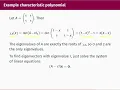 MATH0007 28 - eigenvalues and eigenvectors