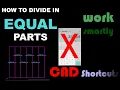 DIVIDE Command in AutoCAD How to Divide Objects in AutoCAD 2D for Intermidiate Cad Shortcuts