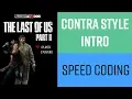 The Last of Us 2 Contra Style Intro - Speed Coding HTML CSS and Javascript