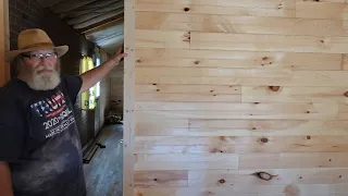 Turning Lowes 1 88 1x4x8 furring stripes into baseboard and trim for the tiny house