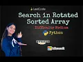 Leetcode 33 Search in Rotated Sorted Array Python