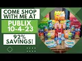 Come Shop With Me at Publix 10-4-23 16 94 spent Free tea mayo lighters old spice soup and more