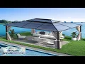 MELLCOM 12 x 16ft Hardtop Gazebo Polycarbonate Double Roof Aluminum Gazebo Outdoor Review