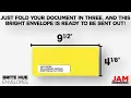 Brite Hue Yellow Window Envelopes JAM Paper