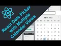 ReactJS Projects Adding Calendar with Multiple Calendar Views