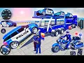 US Police Car Transporter Driving - Police Trailer Truck Driver Simulator 3D - Android GamePlay