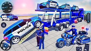 Download US Police Car Transporter Driving - Police Trailer Truck Driver Simulator 3D - Android GamePlay MP3